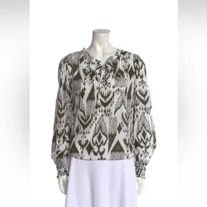 misa Los Angeles cotton print blouse Small